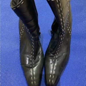 Black boots - mid calf SIZE 7.5 M